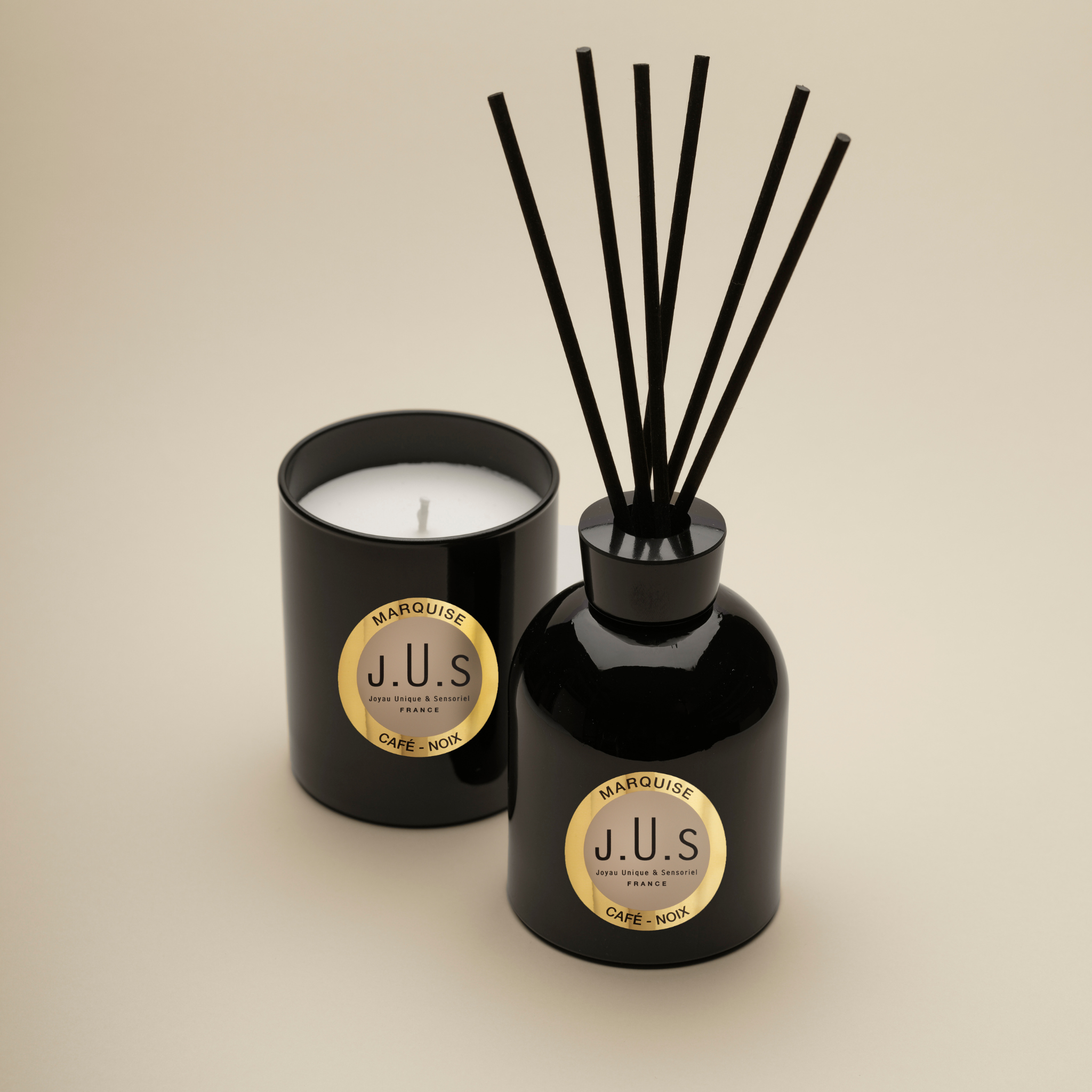 Duo aus Duftkerze & Diffusor – MARQUISE